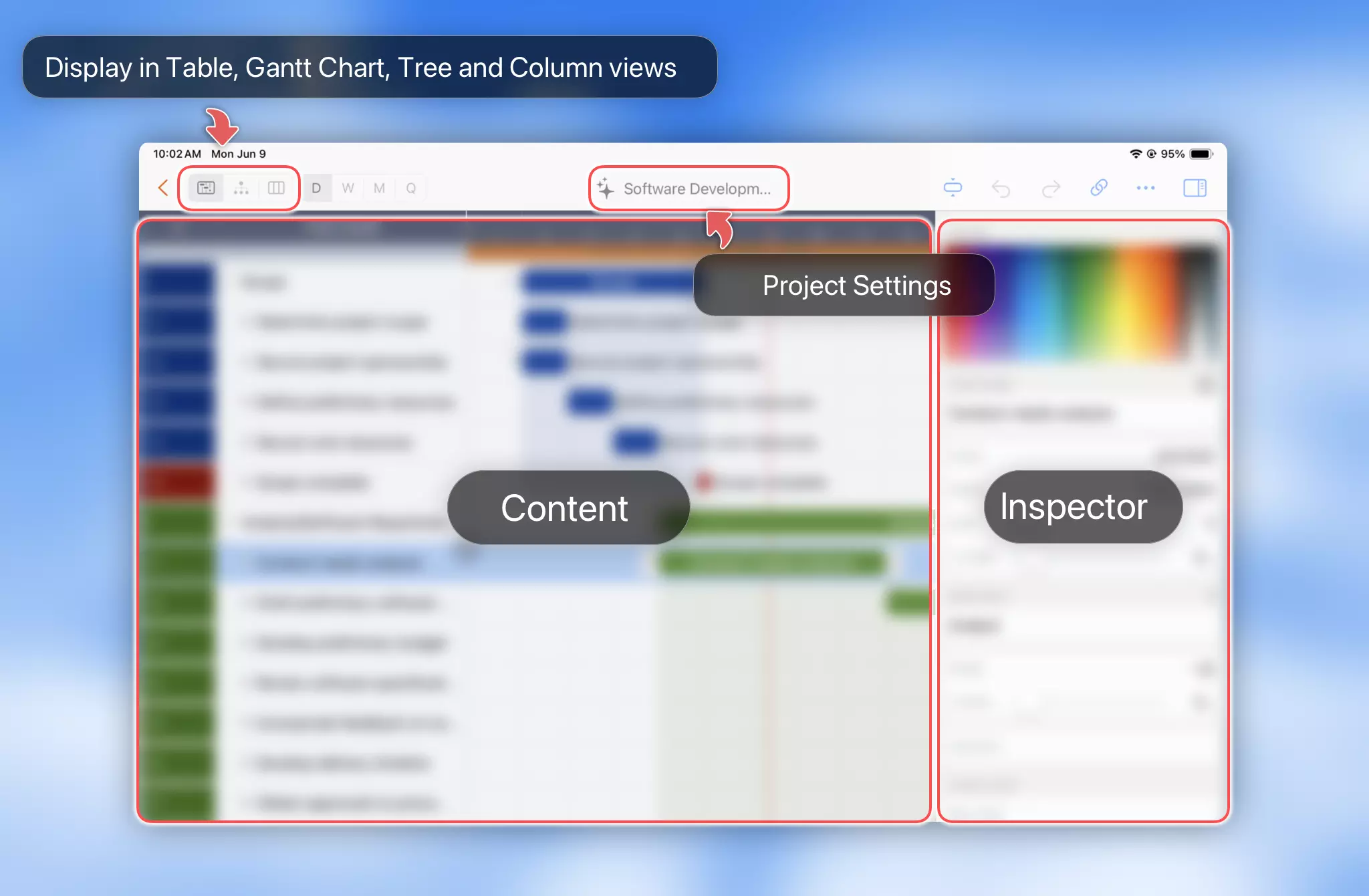 Project Window - iPad