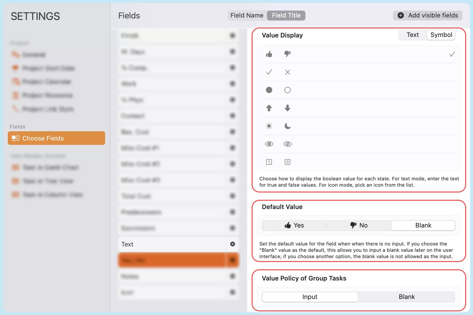 Affichage et Par Défaut du Booléen