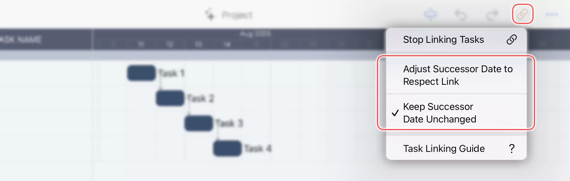 Options de Respect des Liens