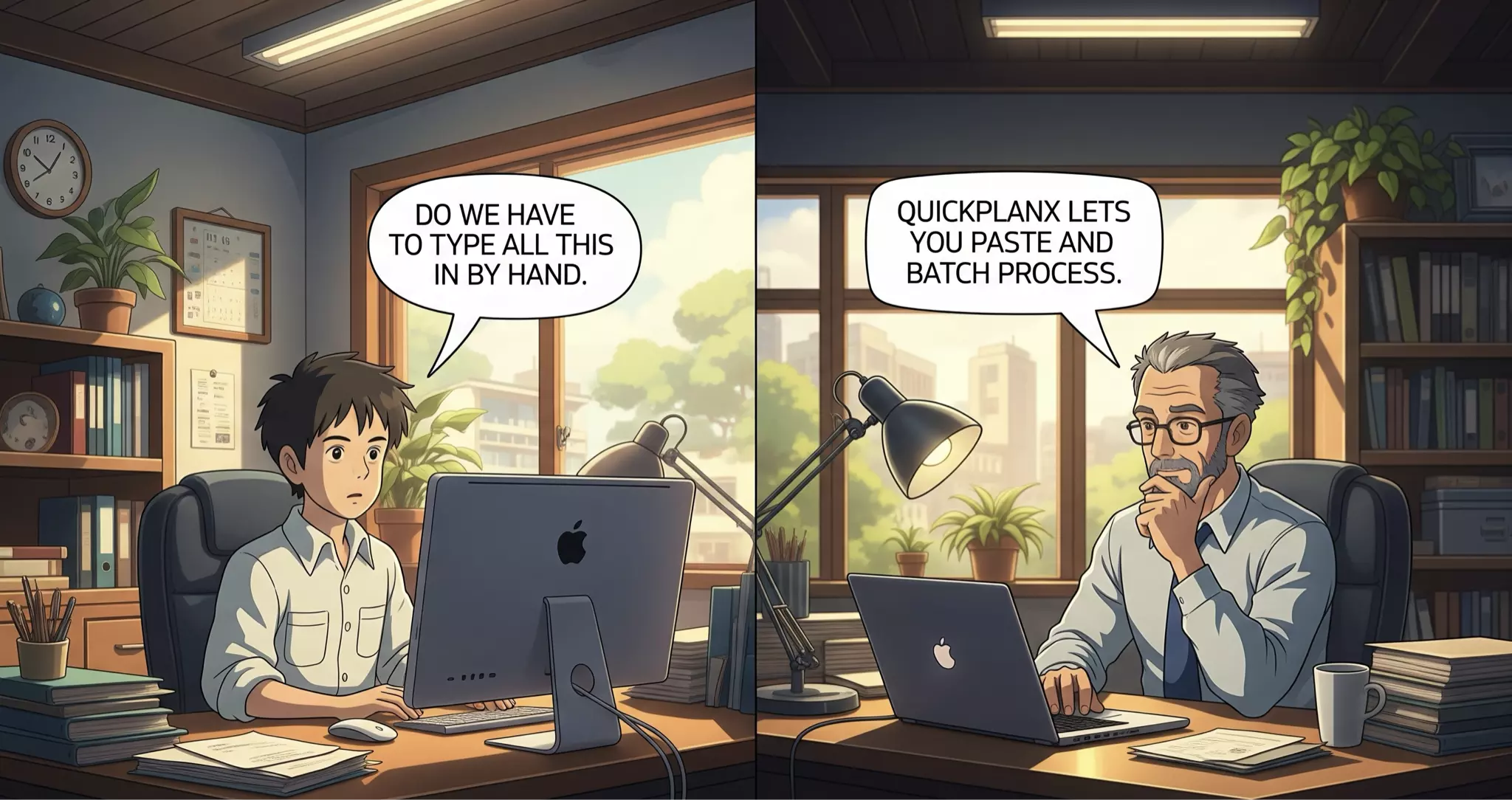 QuickPlanX allows copy from other apps