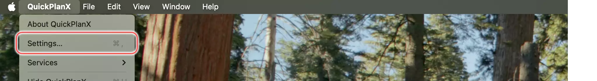 Mac preferences menu