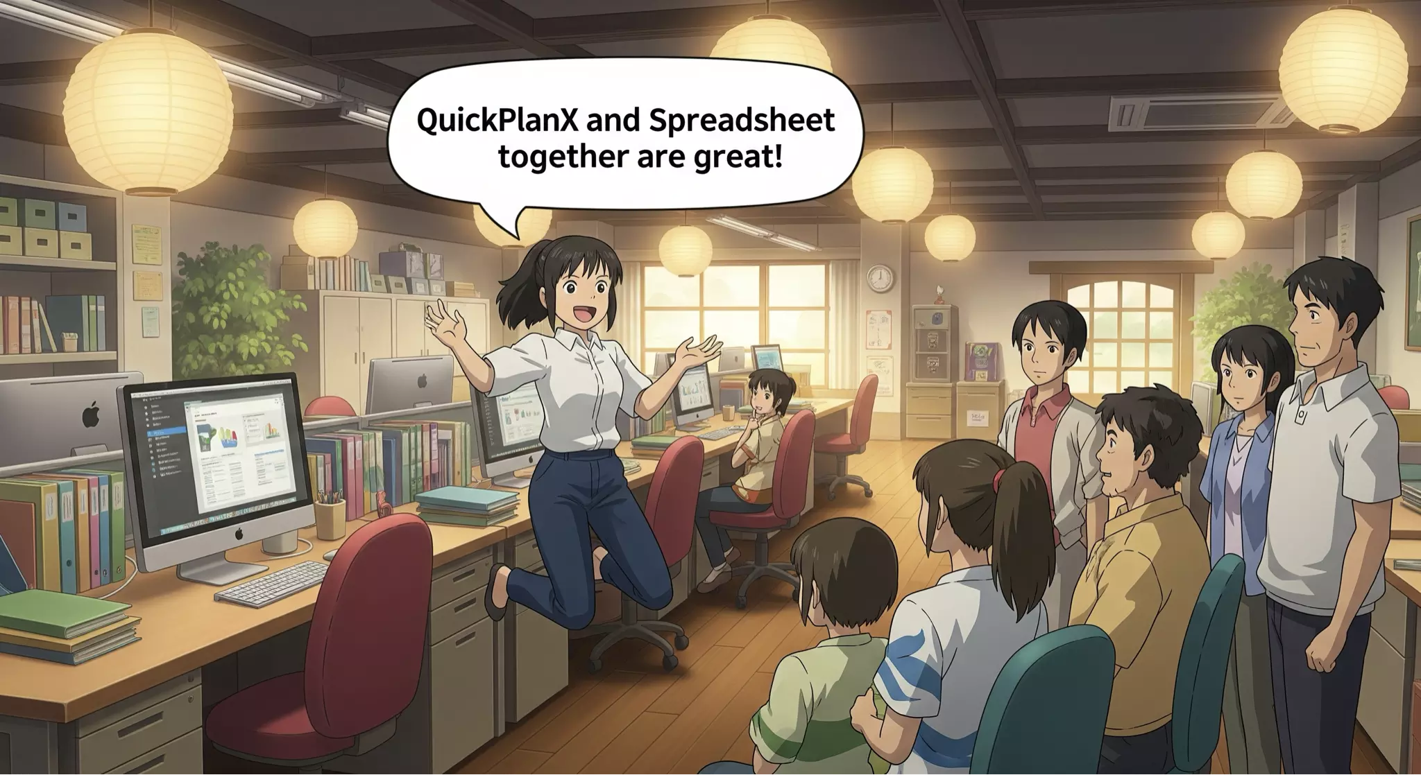 QuickPlanX en Spreadsheet samen zijn geweldig